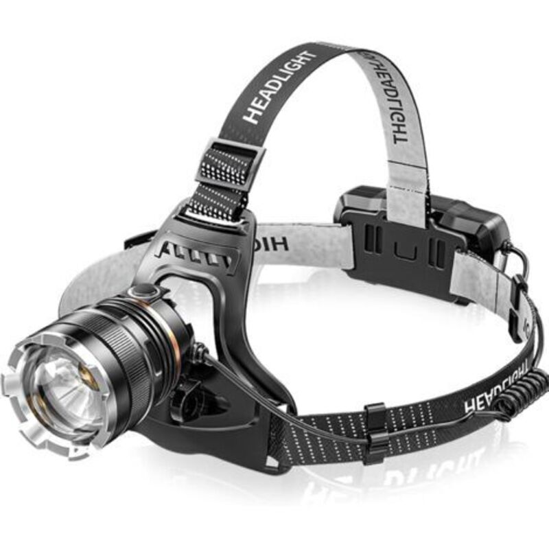 Led-frontlampe, Wiederaufladbar, Superhell, 50.000 Lumen, 4 Led-modi, Rotes Licht, Wiederaufladbar Über Usb, 5200 Mah, Ipx6, Verstellbare Mini-kopflampe [energieklasse A+