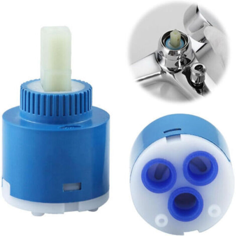 Kartuschenmischer – Kartuschen-wasserhahn, 35 Mm Hd-blaue Keramik-küchenarmatur, Hochdruck-küchenarmatur Für Waschtischmischer Und Duscharmatur Ouylaf