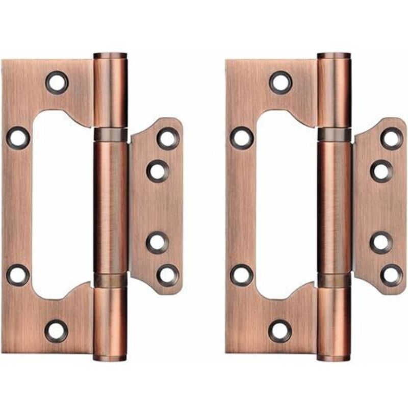 Edelstahlscharniere, 4 Zoll Rechteckiges Blatt 100 Mm Türscharniere, Antikes Rotes Kupfer, 4 Stück