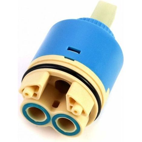 Keramik-ersatzkartusche, Keramik Für Mischbatterie, Keramikkartusche Für Küche Oder Bad 40 Mm, Mit Sockel, Blau