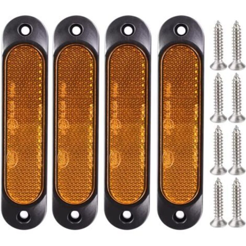Für 4 Stück Bernstein 12v-24v Marqueur Latéral Avant 27 Led Remorque Camion, Marqueur Led Arrière Remorque Parking Clignotants Für Camion, Bus, Bateau, Rv, Camions, Suv, Utv