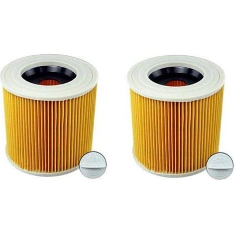 Set Mit 2 Filtern Für Karcher-saugsauger Serie A, Filterelement A2004/a2204, Hepa-filterelement, Beuteltasche