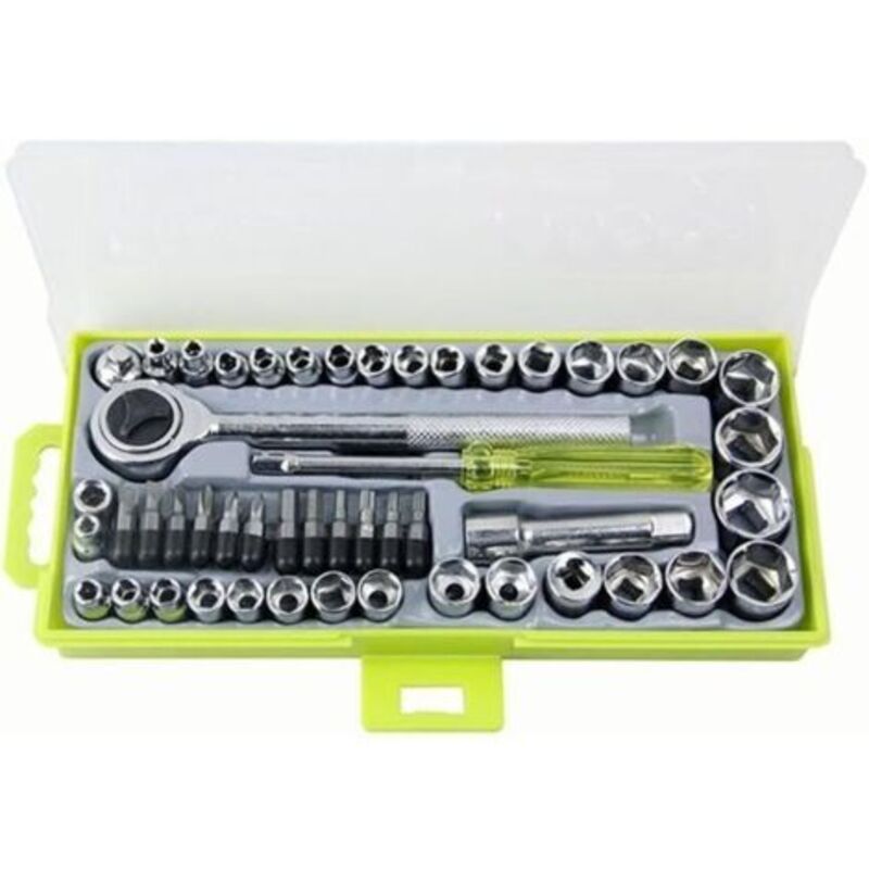 Pr Lot Von 50 Schraubenschlüsseln 1/4" 3/8" Mit Umkehrbarem Cliquenstift Dr Drive 12 Sechseckige Prägungen Mit Stift