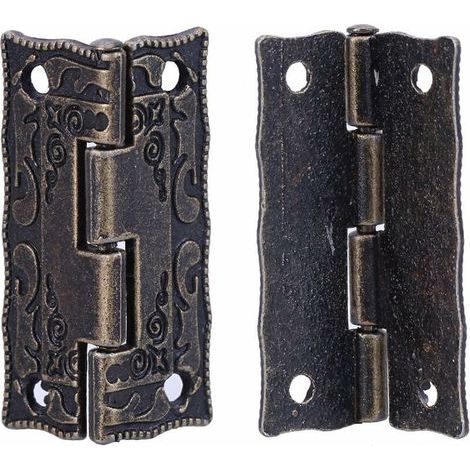 Scharniere, Set Mit 10 Vintage-mini-scharnieren Und Schrauben Für Möbel, Türen, Schränke, Schubladen Und Schmuckschatullen