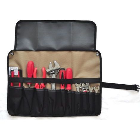 Aufrollbare Werkzeugtasche, Tragbare Aufbewahrungstasche Aus Dickem Segeltuch
