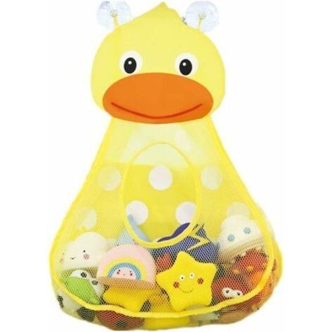 Bad Baby Badewanne Spiel Spielzeug Lagerung Tasche Net Bad Hängen Schnell Trocknend Gitter Spielzeug Lagerung (gelb)