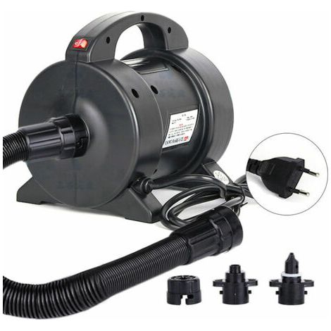 Elektrische Luftpumpe 1600 W – Schneller Antrieb 4800 L/min – Druck Max. 4,0 Psi – 2 Busse Für Materialien Und Batterien