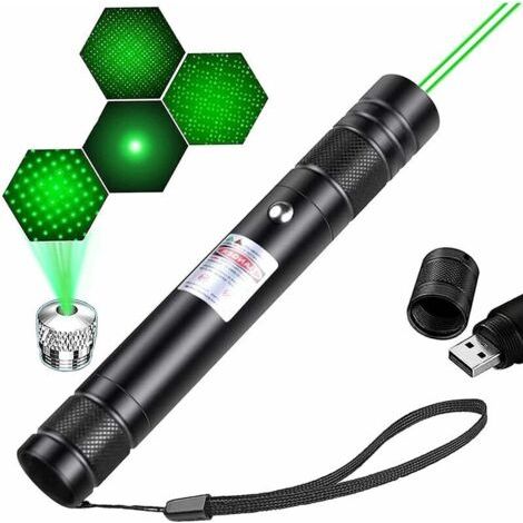 Tragbare Wiederaufladbare Taschenlampe Für Den Außenbereich: Wandern, Camping, Astronomie, Grünes Licht,