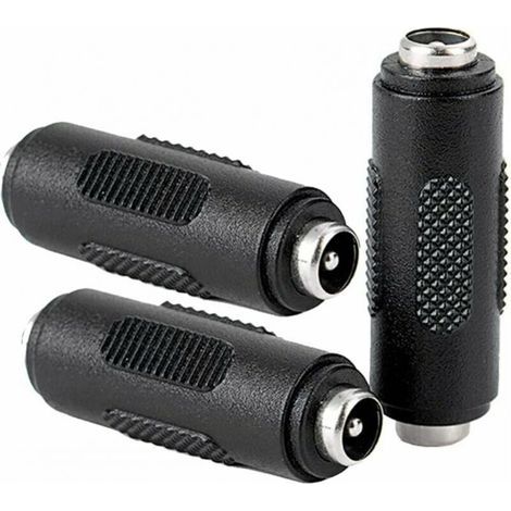 3 Stück Dc 5,5 X 2,1 Mm Buchse Auf Buchse Stromanschluss, Buchse Auf Buchse Kupplungsadapter Für Cctv