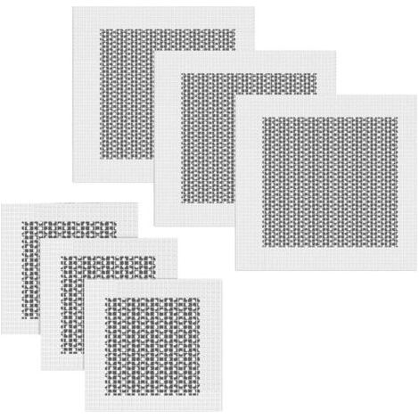 6 Stück Fasergeflecht Auf Verzinkter Platte, Aluminium-wandreparaturflicken, Selbstklebende Trennwand-reparaturflicken, Trockenbau-reparaturflicken, 2/4 Zoll