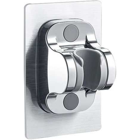 Wandmontierter Duschhalter Ohne Bohren, Verstellbarer Handbrausehalter Für Badezimmer, Hotel (vollständig Vernickelt)