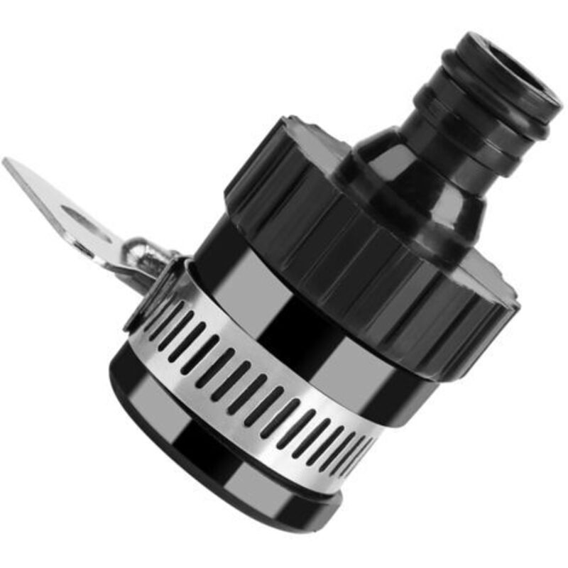 Universeller Wasserhahn-anschluss, Gartenschlauch-adapter Für Küche, Gartenarbeit, Autowaschen (schwarz)