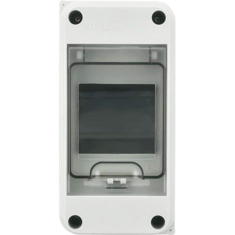 Ip65 Wasserdichter Schaltkasten Für Den Außenbereich, 3 Module, Abs-kunststoffoberfläche, Elektrischer Wasserdichter Schaltkasten Für Den Außenbereich, Schaltschrank, Modulare Anschlussdose (3 Wege)