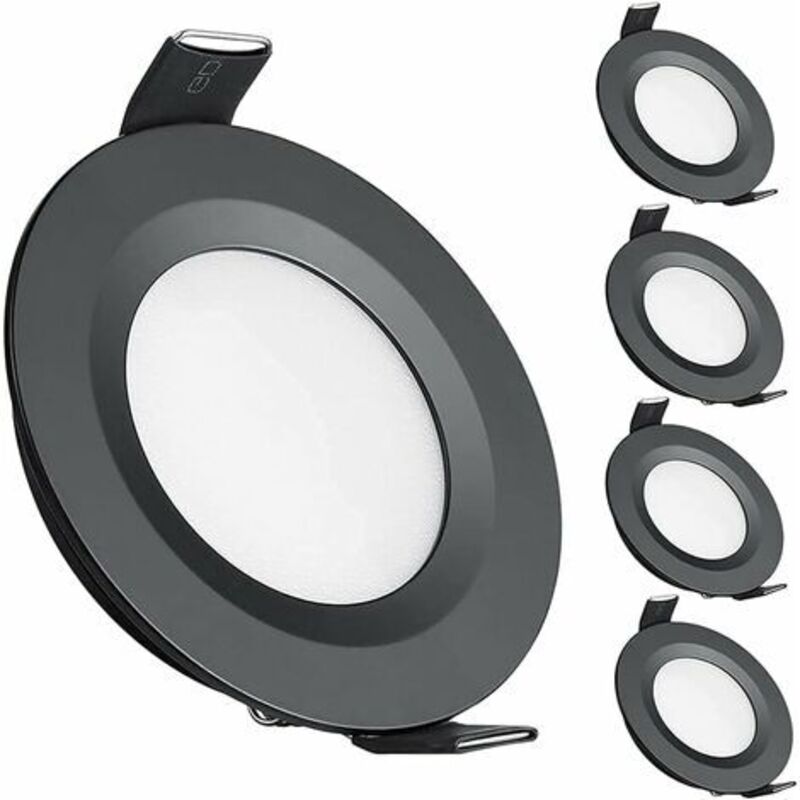 Packung Mit 4 12-v-led-einbaustrahlern – Loch 58–65 Mm – 3 W, 3200 K Warmweiß – Stoßfest – Dimmbar Mit Pwm-dimmer