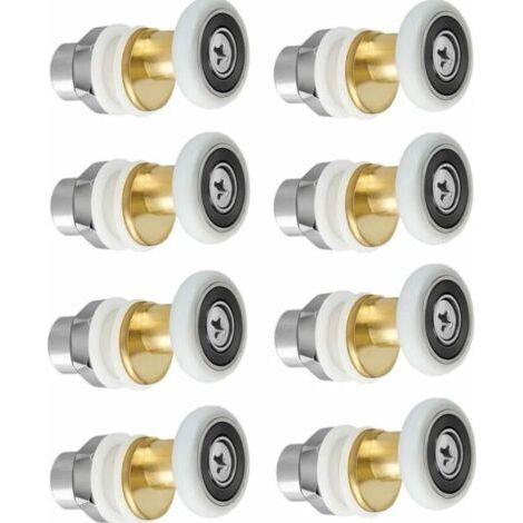 Porte De Douche - Rouleau Roulette Roue Pour Porte De Douche Roulettes Coulissantes Porte Roue De Replacement Pour Rouleau 8 Stücke 23mm