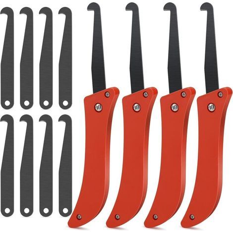 Fugenentfernungswerkzeuge, Faltbares Fugenwerkzeug, Messer, Reinigt Fugenfugenwerkzeuge, 4-teilig Mit 8 Ersatzklingen Zum Entfernen Von Fugenmörtel