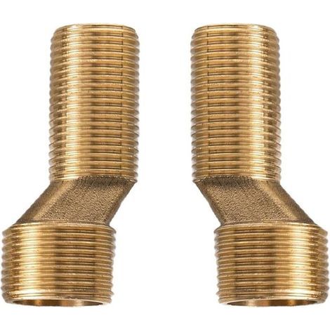 2-teiliger Duscharmatur-adapter Mit Schwenkarm, 3/4 Zoll Auf 1/2 Zoll Messinganschluss Für Badezimmerarmaturen