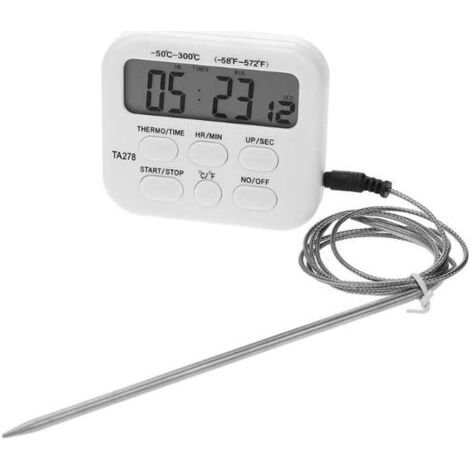Numerisches Lcd-thermometer, Elektronisches Hygrometrie-thermometer, Sonden-nahrungsmittelthermometer