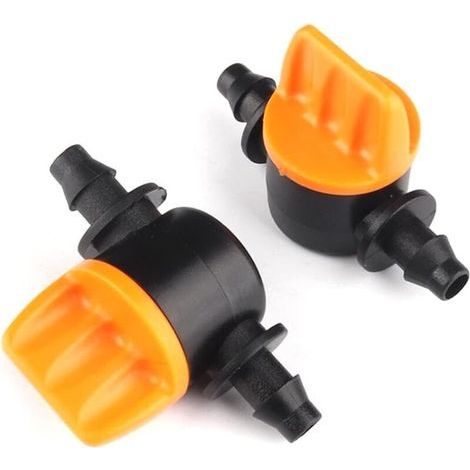 10 Stück Micro 4/7 Mm 1/4 Widerhaken Gartenbewässerungsschlauch Wasserdurchflussregelventil Tropfbewässerungssystem Gartenschlaucharmaturen Anschlusszubehör