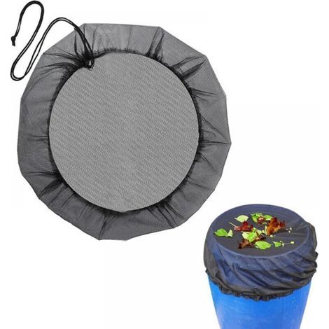 Regenfass-netz, Regenfass-abdeckung Mit Kordelzug, Wasserauffangeimer, Tankschutz, Regeneimer-netz, Siebabdeckung Für Den Garten Im Freien, 120 °c