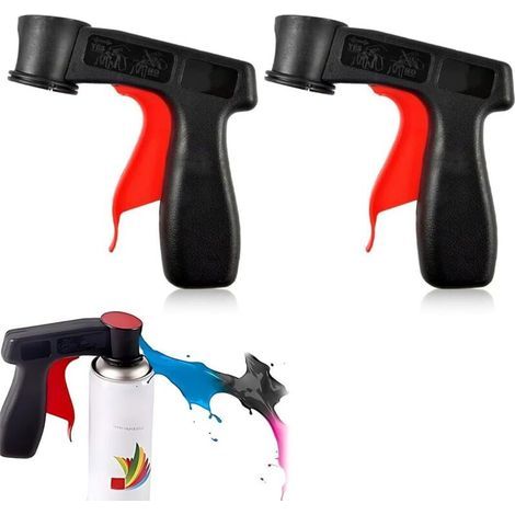 2er-pack Lackiermaschinenzubehör – Lackierpistolengriff – Flaschenhalter – Sprühdosenhalter – Griffhalter – Lackierpistolenhalter Und Zubehör