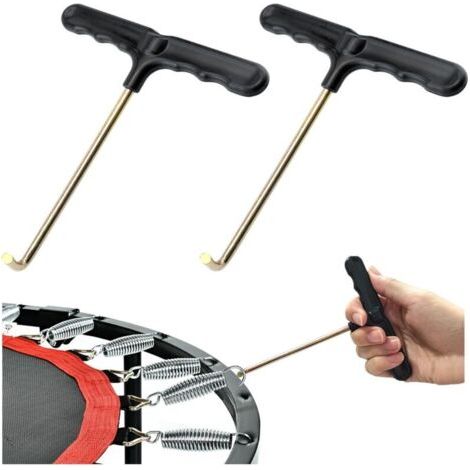2er-pack Trampolinfeder-zugwerkzeug, Trampolinhaken, T-haken Mit Kunststoffgriff Zur Installation Von Trampolinfedern