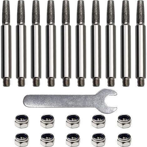 (10 Stück) Kettensägenschärfer, Schärfgerät Für Stumpfkettenschärfgerät, Kettenschärfgerät, Kettensäge Und Schärfen, 4 Mm