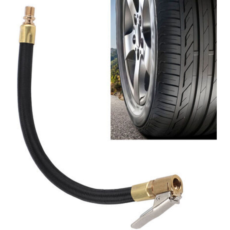 Verlängerungsrohr Für Reifenfüller – Adapter Für Us-ventile – 300 Psi Maximaler Druck – Langlebiger Geflochtener Stoffschlauch