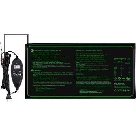 Tapis Chauffant À Temperatur Constante Numérique Pour Semis Tapis Undurchlässiges 50x25cm Adapté To The Hydroponique Culture Intérieure And Aux Semis En Hive