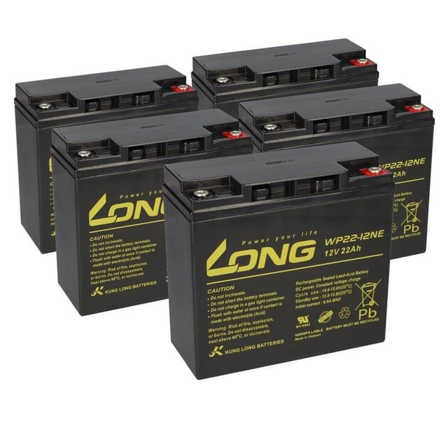 Verschiedene - 5x Akku Batterie 12V 22Ah kompatibel Elektroroller e-scooter 60V 20Ah sxt Viper