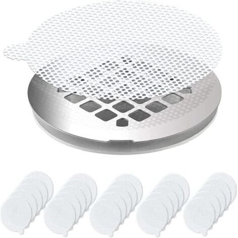 25 Stück Haarfangnetz-aufkleber, Einweg-haarfänger, Duschabfluss, Haarfangnetz-aufkleber Für Küche, Badezimmer, Badewanne, Rund, Sonnig