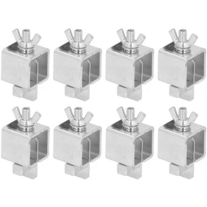 Pince De Soudage Bout À Bout En Alliage D'Aluminium, Color Argent, Kit De Pinces Papillon Pour Soudage De Panneaux De Carrosserie Automobile, 8 Parts