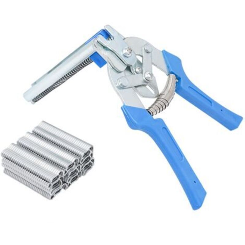 Pinces De Cage De Volaille, Clips Pinces De Clôture En Fil De Maille De Poulet Soudure Point (1 Pince Et 600 M Clips)