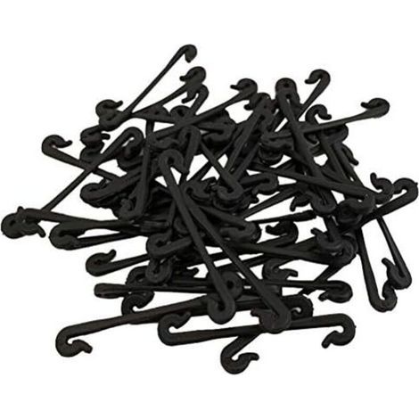 50 Stück Rankenbinder, Fester Clip, Gartenklammern Für Pflanzen, Gemüsebinder Zum Binden Von Weinreben, 6 Cm