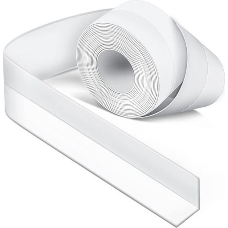 Memkey – Fugensilikon Weiß 38 Mm X 3,2 M – Wasserundurchlässiger Ruban – Anti-feuchtigkeitsschutz Für Den Bad- Und Küchenbereich