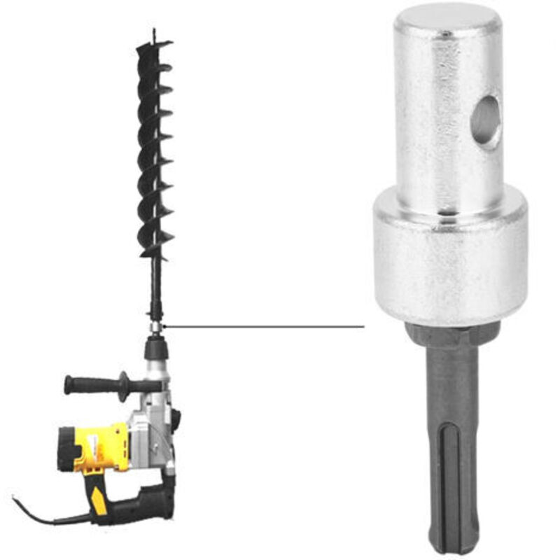 Metallbohrer-adapter Für Sds Plus Akku-bohrschrauber – Kompatibel Mit Erdungsbohrern – Für Gartenarbeiten