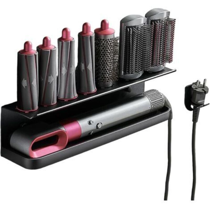 Ersatz-halterung Für Geräte, Kompatible Geräte-unterstützung Für Dyson Airwrap Styler Mit Kleber, Ohne Kleber Oder Ohne Installation, Schwarz