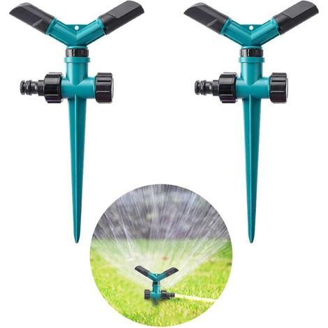 Drehspieß-rasensprinkler, Rotierender Bewässerungsspieß, Ideal Für Rasen, Beete Und Gärten, Sicher Im Boden Befestigt, Mobiler Einsatz L