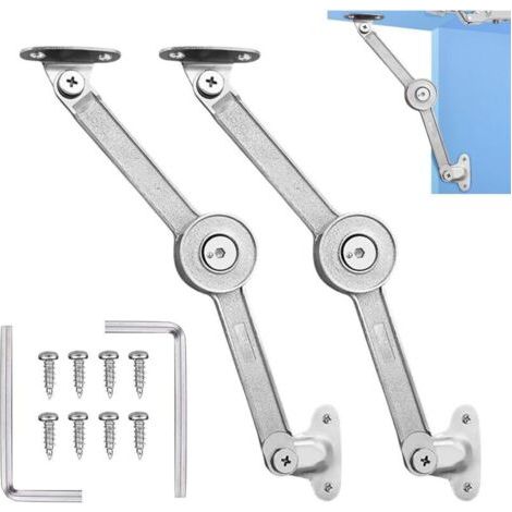 2er-pack Softclose-deckelstützscharniere Mit Verriegelungssystem, Für Küchentür, Schranktür, Schrank, Öffnungswinkel 75°/90°/110°