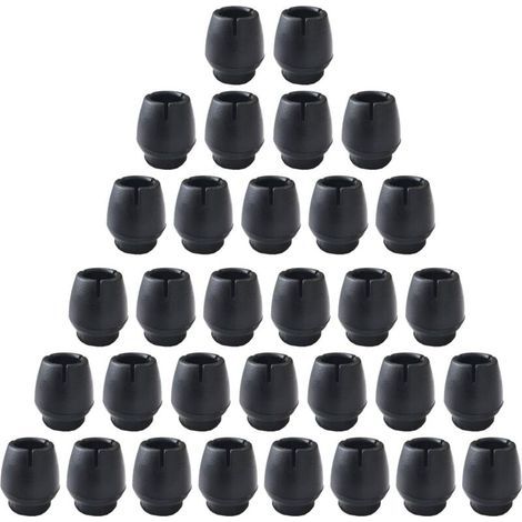 Silicone Anti-rutsch-tisch- Und Stuhlfüße, 32 Stück Stuhlkappen, Stuhlfußschutz Für Runde Möbelbeine, Schwarz (12–16 Mm) –