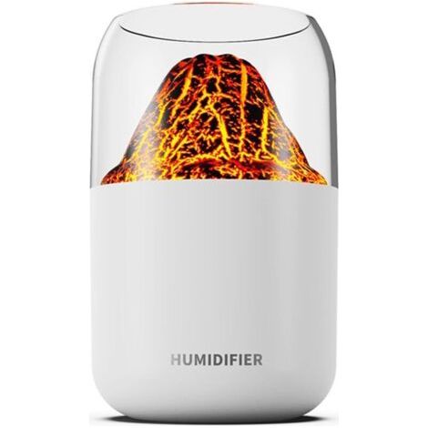 Tragbarer Luftbefeuchter 300 Ml Petit Volcan Cool Veilleuse Led – Usb – Büro-luftbefeuchter 2 Modi Farbwechsel – Raumbefeuchter