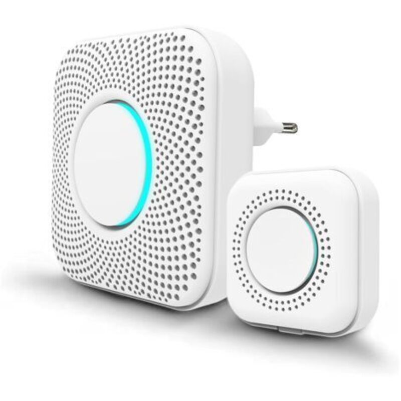 Pr Glockenspiel Ohne Filter, 150 M, Led-anzeige, 36 Melodien Mit 4 Lautstärkestufen, 1 Sender Und 1 Wechsel, Glockenspiel Ohne Filter Für Zu Hause