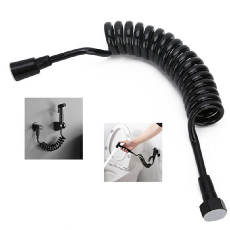 2 M Brauseschlauch – Teleskopschlauch Aus Pu Und Kupfer – Kompatibel Mit Handbrause, Wc Und Bidet – Verhedderungssicher