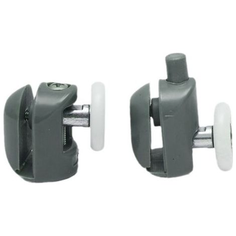 8 Stück Roulette Porte Coulissante Douche 23mm, Antirouille Galets De Porte De Douche, Pour Cabine De Douche, Salle De Bain Porte (4 Supérieures Und 4 Inférieures)