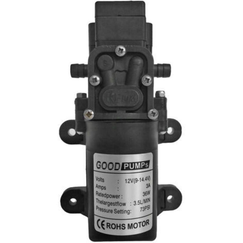 Hochdruckmembranpumpe 12 V – Druck Von Nur 0,4 Mpa – Belastung 2–3,5 L/min – Langlebige Kunststofftechnik