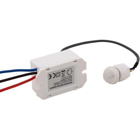 1-teiliger Infrarot-sensorschalter, Mini-infrarot-bewegungsmelder Für Die Installation Im Innenbereich, 220 V Integrierter Bewegungsmelder, 8 M 360° Erfassungsbereich