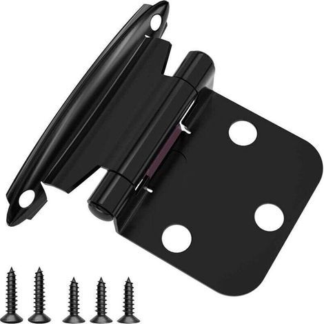 Lot Von 10 Charnières Noir Armoire À Fermeture Automatique Mit Vis Charnière Meuble Métallique