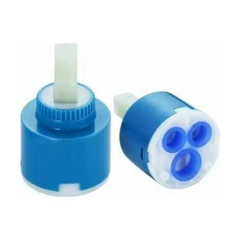 Keramik-mischer-kartusche, Mischer-wasserhahn-kartusche, Keramik-kartusche Für Badezimmer Oder Küche, Mischbatterie (blau, 2 Stück, 40 Mm), Lo-ron