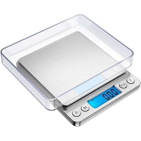 Küchenwaage Mit Haute Précision 500g – Précision 0,01g – Lcd-display Mit Lcd-display – Funktion Tara Und Comptage Pcs