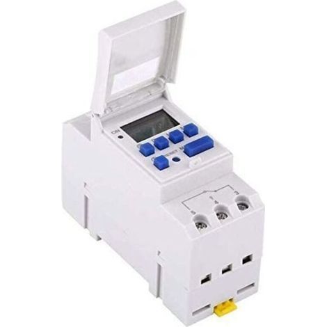 Ulisem Elektrischer Timer, Zeitrelais, Zeitschalter, Lcd-display, Voreingestellt, Wöchentlich Programmierbar (220 V)